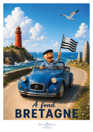 Affiche illustrée — Affiche artistique Bretagne — Bretagne, par Besrest-Photos