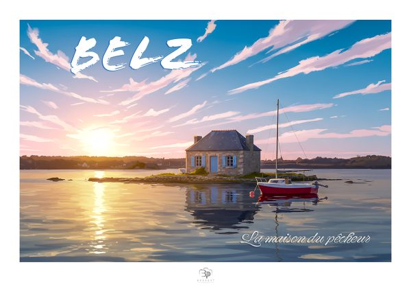 Affiche — Belz — La maison du pêcheur