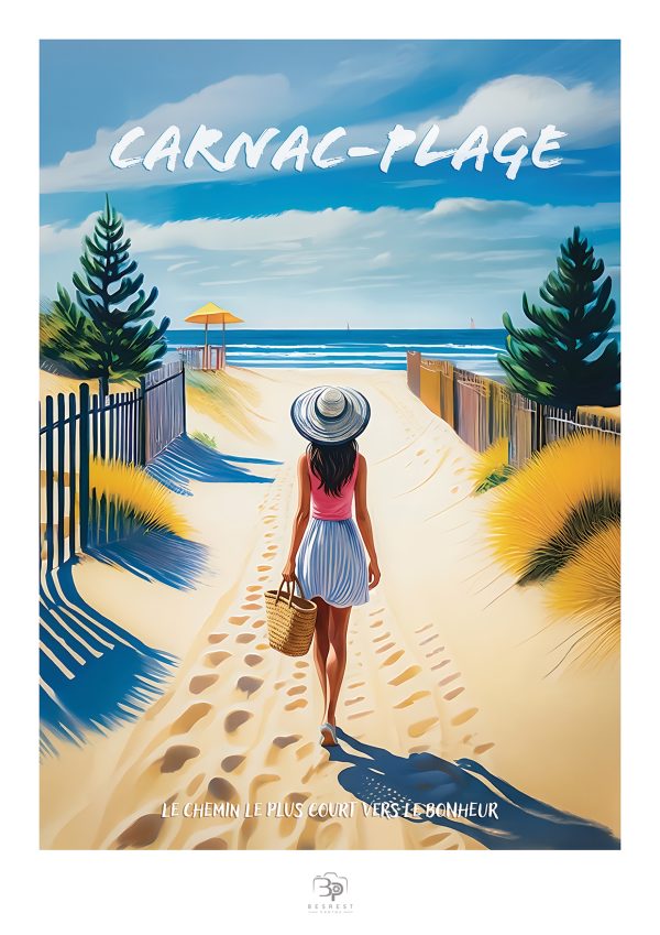 Affiche — Carnac — Le chemin du bonheur