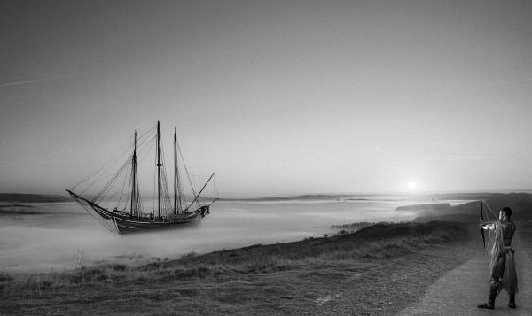 Drakkar sur le Mont-Saint-Michel