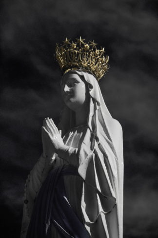 La Vierge couronnée — photographie du patrimoine breton de Franck Besrest