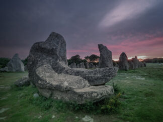 Le grand Menhirs Foudroyé-2 — photographie des mégalithes de Carnac de Franck Besrest