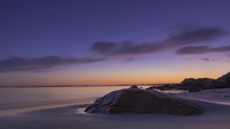 Plage de Carnac le rocher de ty bihan — photographie de paysage breton de Franck Besrest
