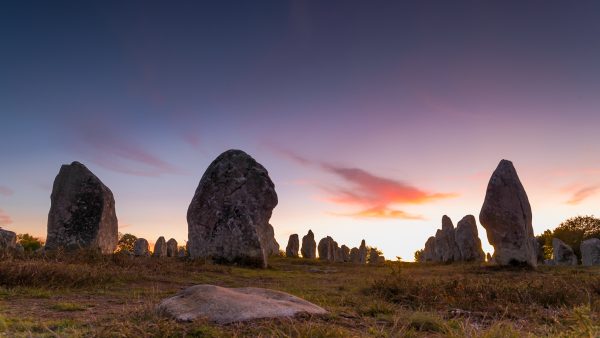 Coucher de soleil sur Carnac